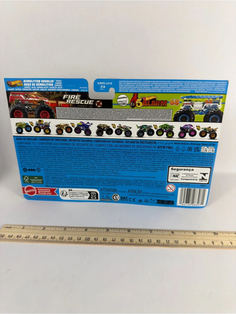 Hot Wheels Monster Trucks Demolition Doubles Fire Rescue & HW 5 Alarm